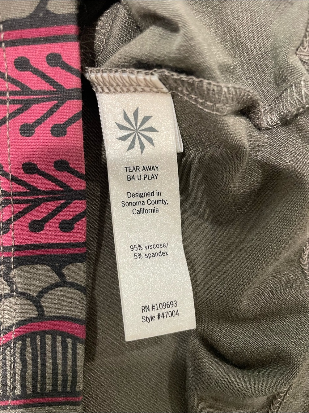 Athleta Olive Printed Racerback Maxi Dress Medium - Picture 13 of 14